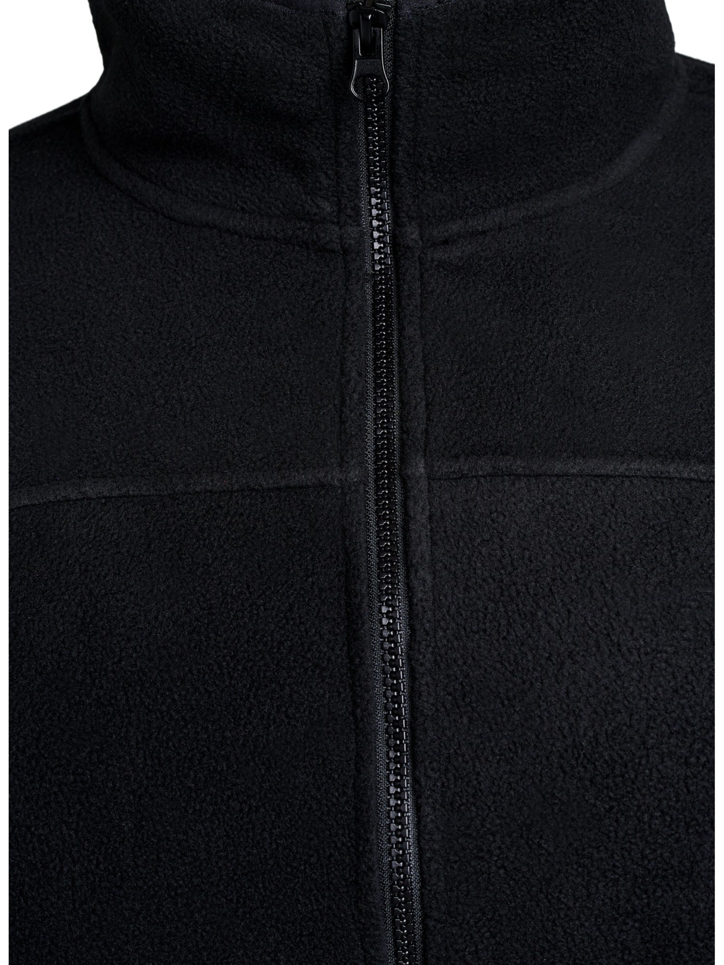 Active by Zizzi Fleece Jacket 'Aodi' in Black