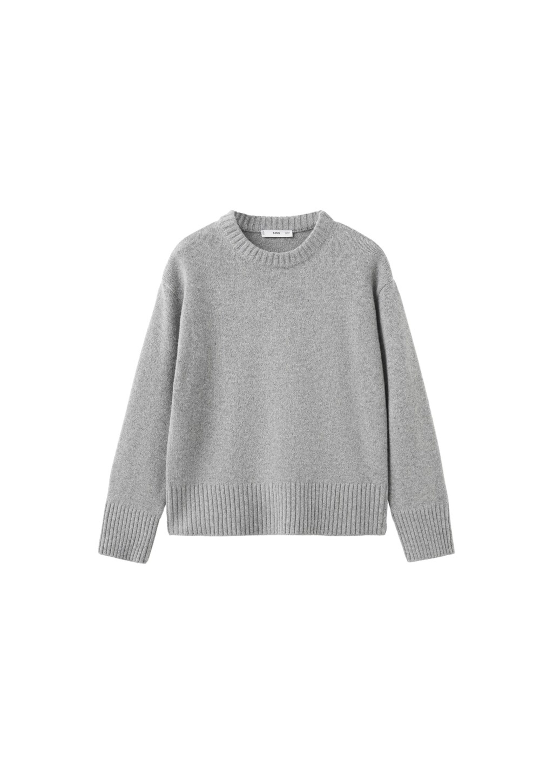 MANGO Sweater in Grey: front