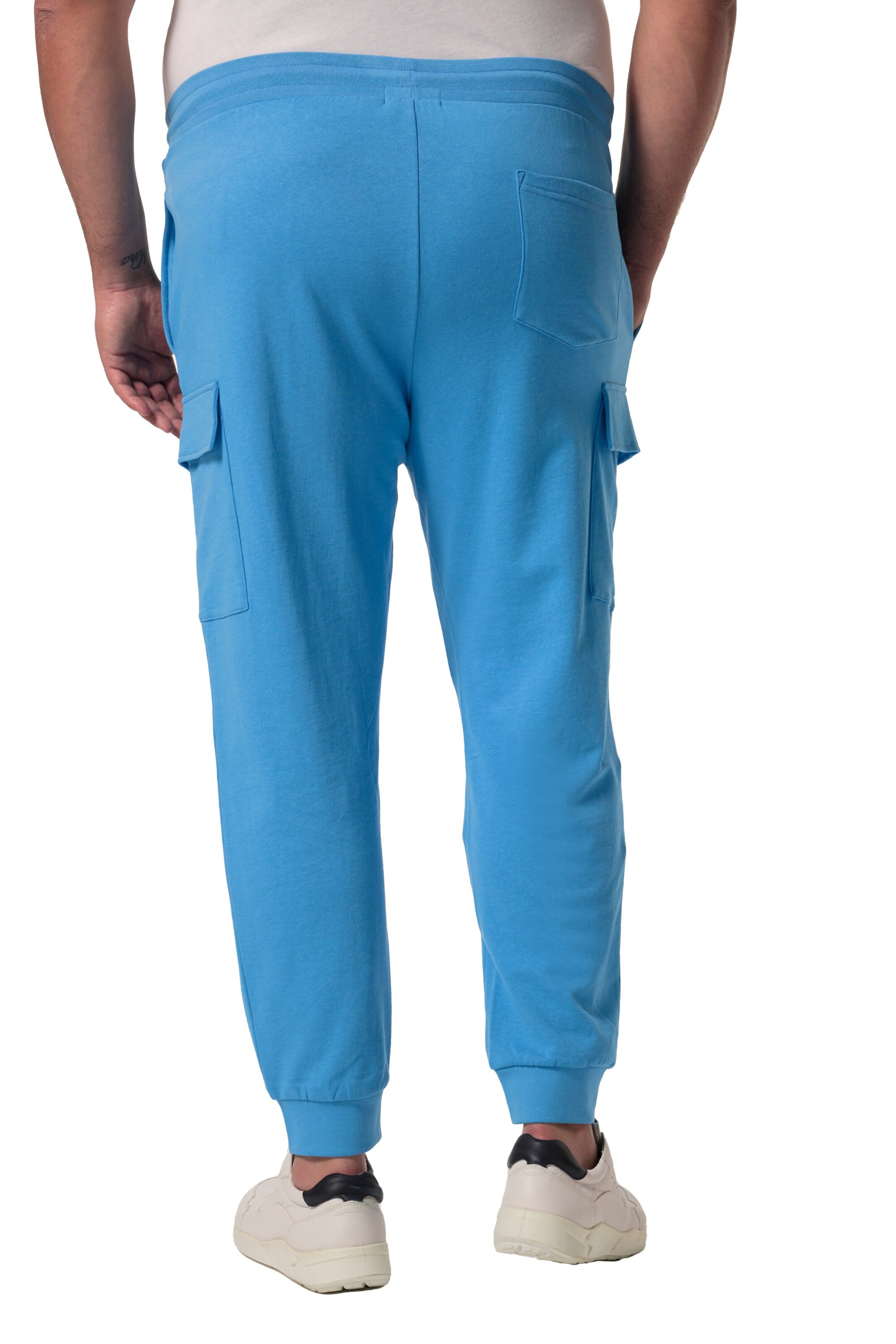 Men Plus Tapered Cargo Pants in Blue