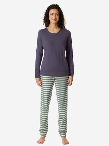 SCHIESSER Pyjama 'Casual Essentials' in Blau