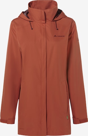 VAUDE Outdoorjas 'W Escape PR' in Bruin: voorkant