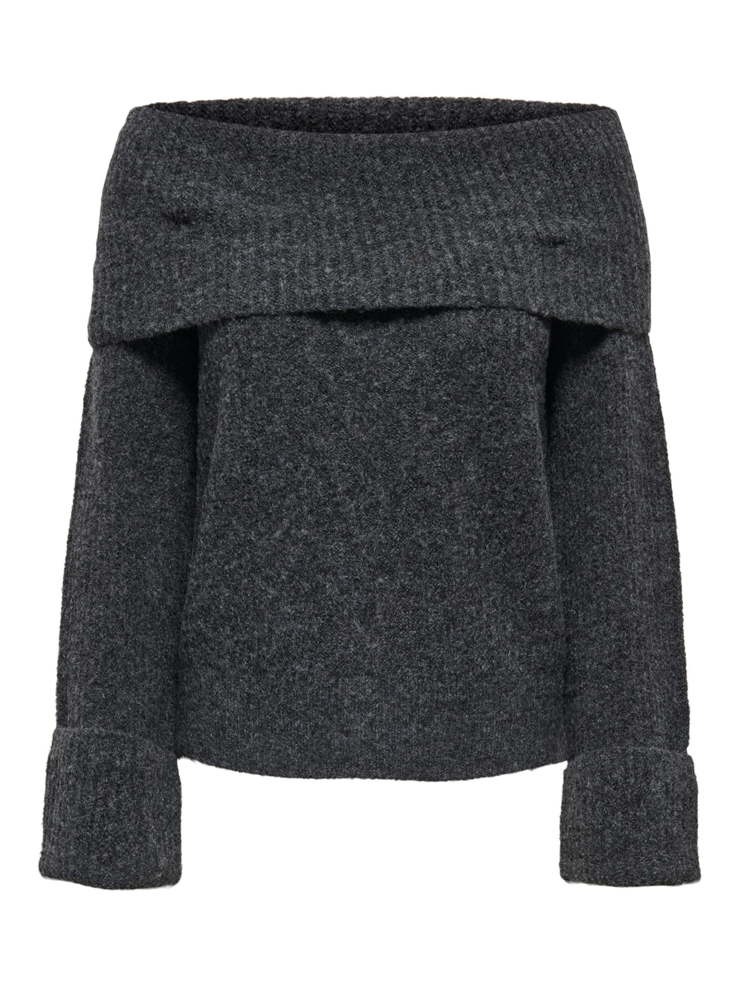 ONLY Pullover 'Luna' in grau, Produktansicht