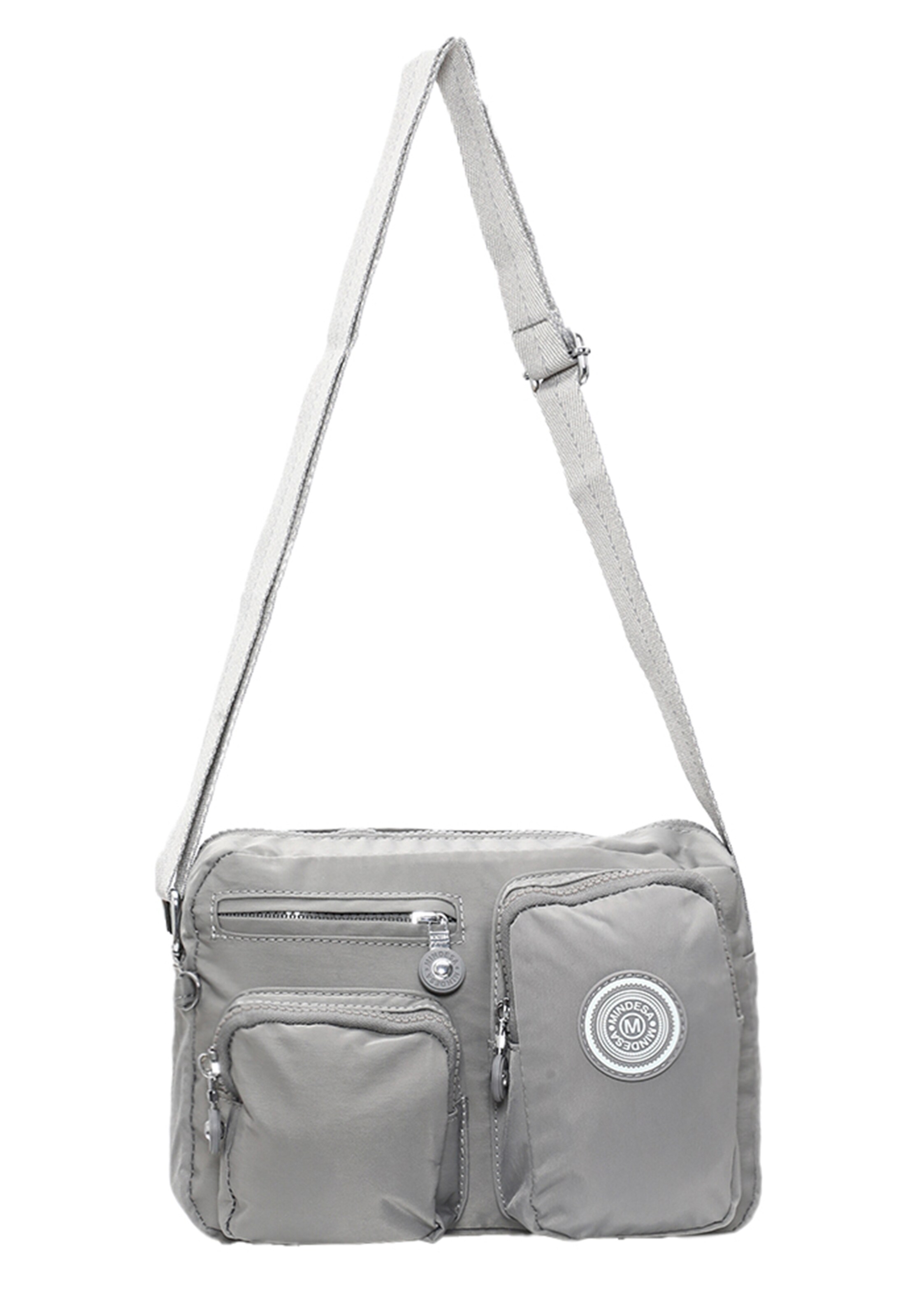 Mindesa - Mala de ombro em cinzento: frente