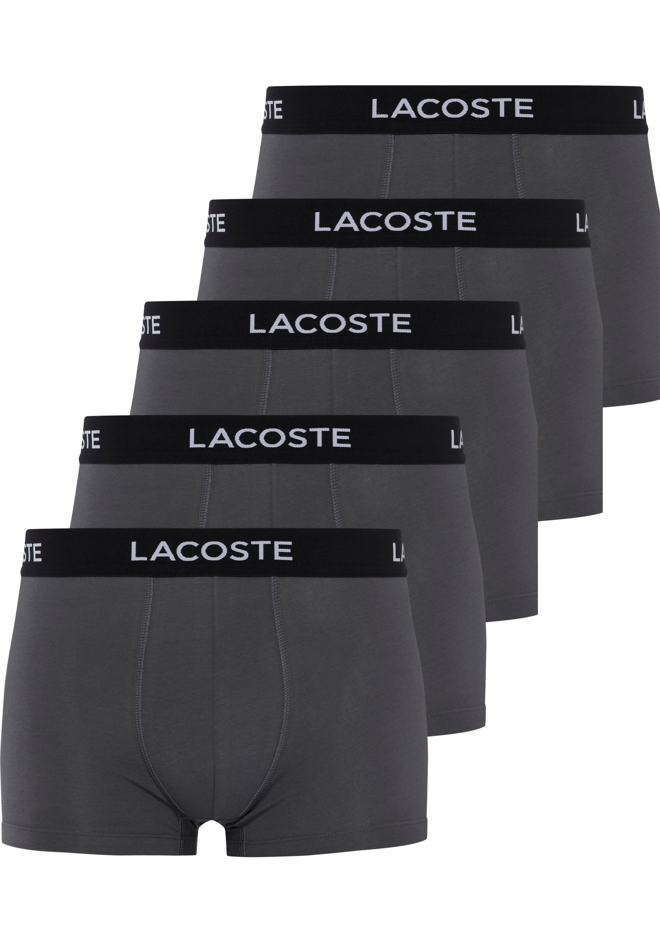 Boxers LACOSTE en gris : devant