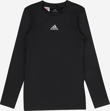 ADIDAS PERFORMANCE - Camiseta funcional 'Techfit' en negro: frente