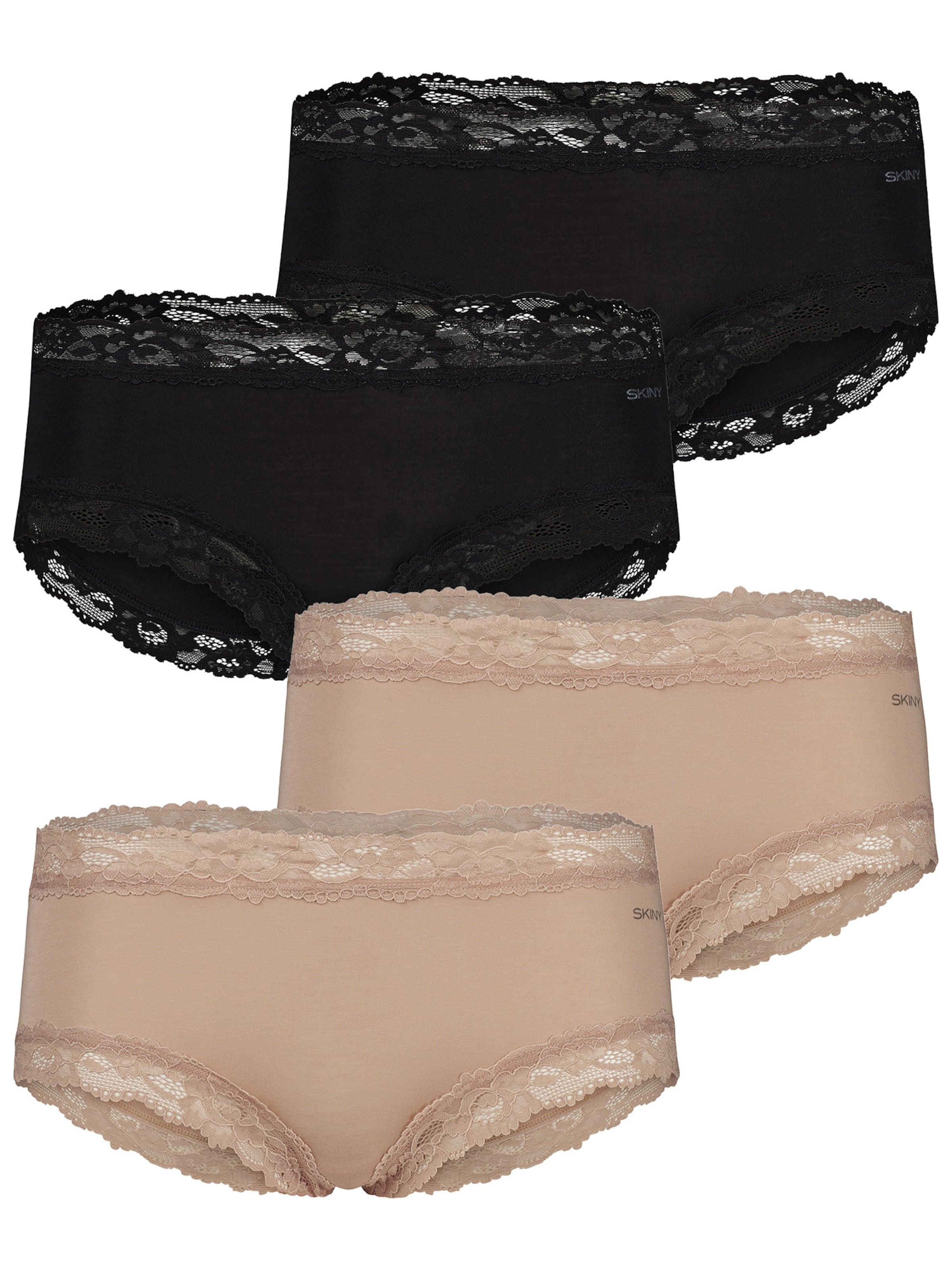 Skiny Panty ' Modal Lace ' in Beige: Vorderseite