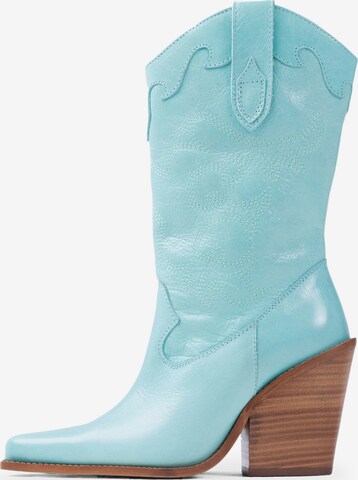 BRONX Cowboy Boots 'Bonderia' in Blue: front