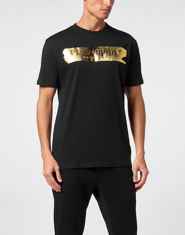 Plein Sport - Camiseta 'Silver Brush' en negro