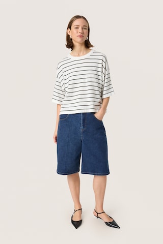 Pull-over 'SLSpina' SOAKED IN LUXURY en blanc
