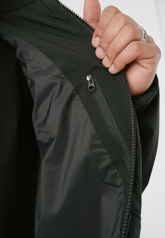 Cleptomanicx Fleece Jacket 'Deck' in Black