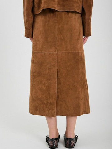 NORR Nederdel ' Shelby ' i brun