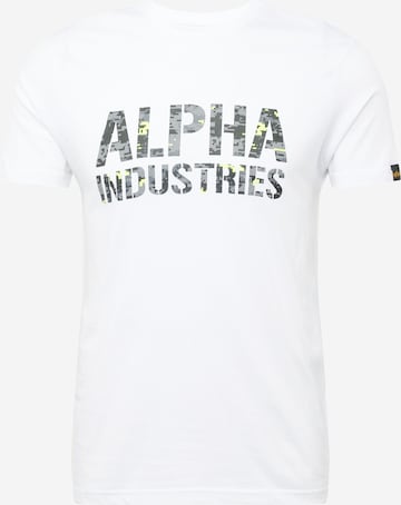 ALPHA INDUSTRIES Shirt in White: front