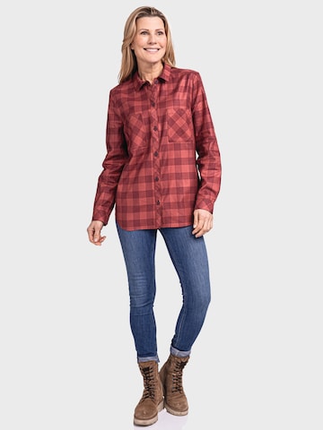 Schöffel Athletic button up shirt 'Hopedale' in Red