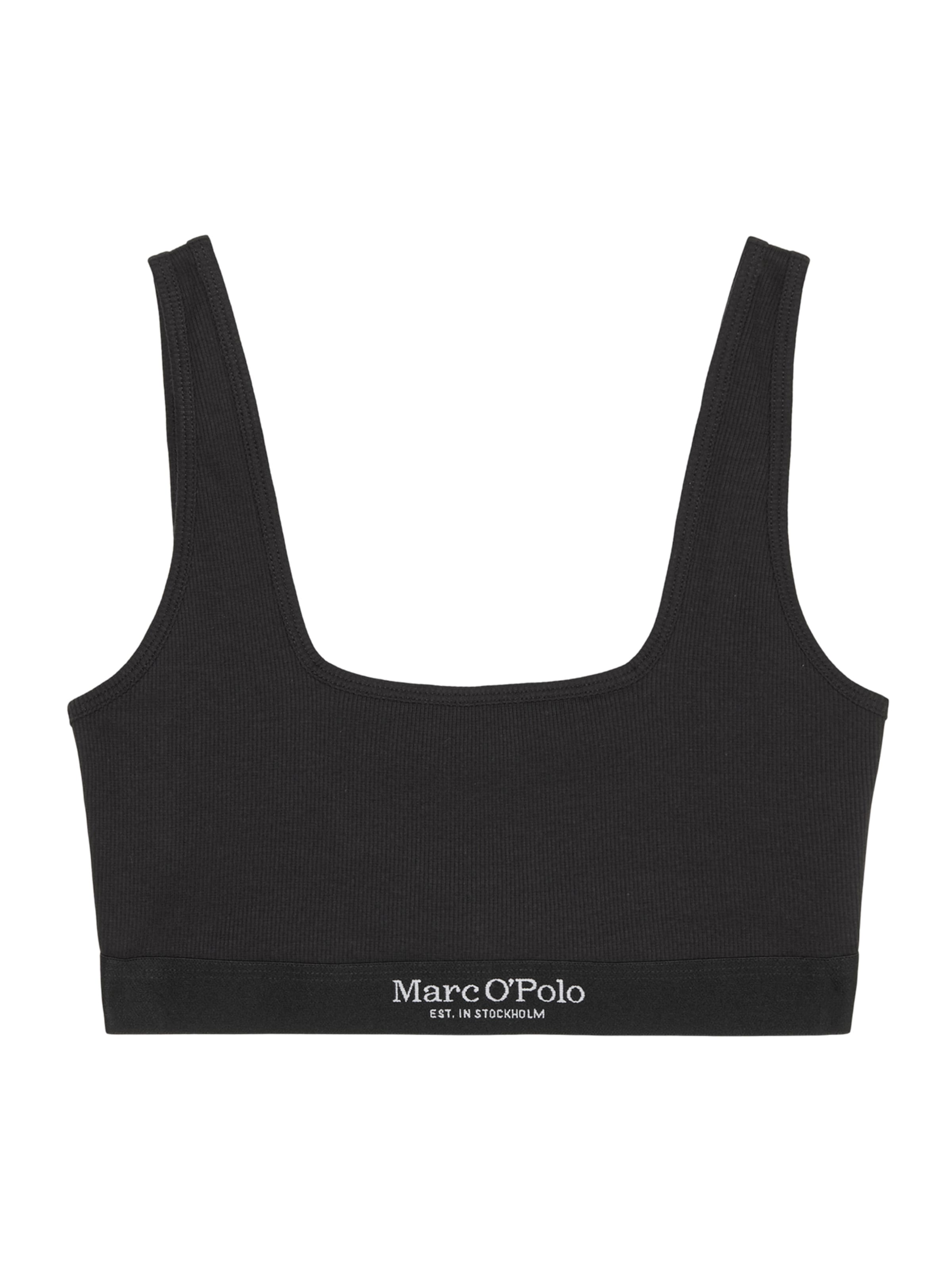 Bustier Soutien-gorge ' Iconic Rib ' Marc O'Polo en noir : devant