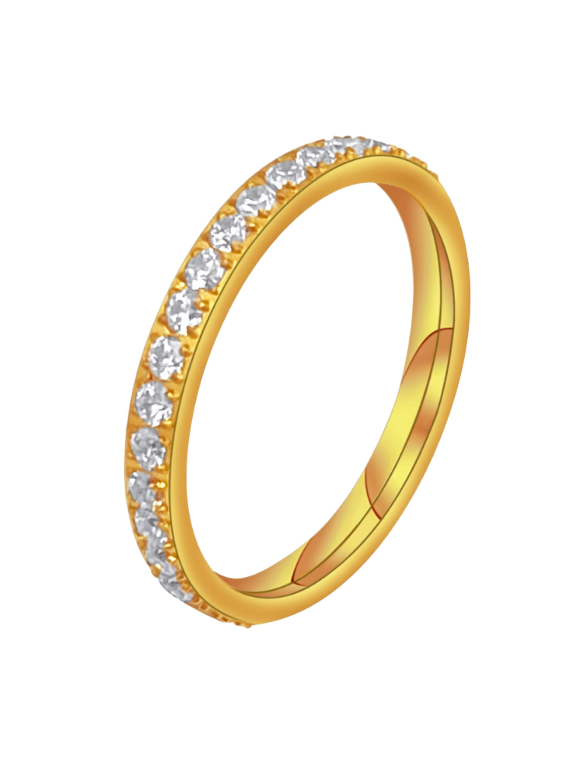 Pure Schmuck Ring 'Deluxe' in Goud: voorkant