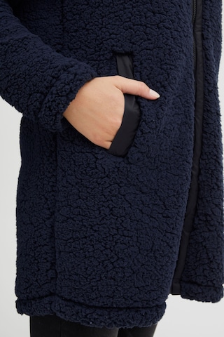 Oxmo Fleece jas 'OXELINE' in Blauw