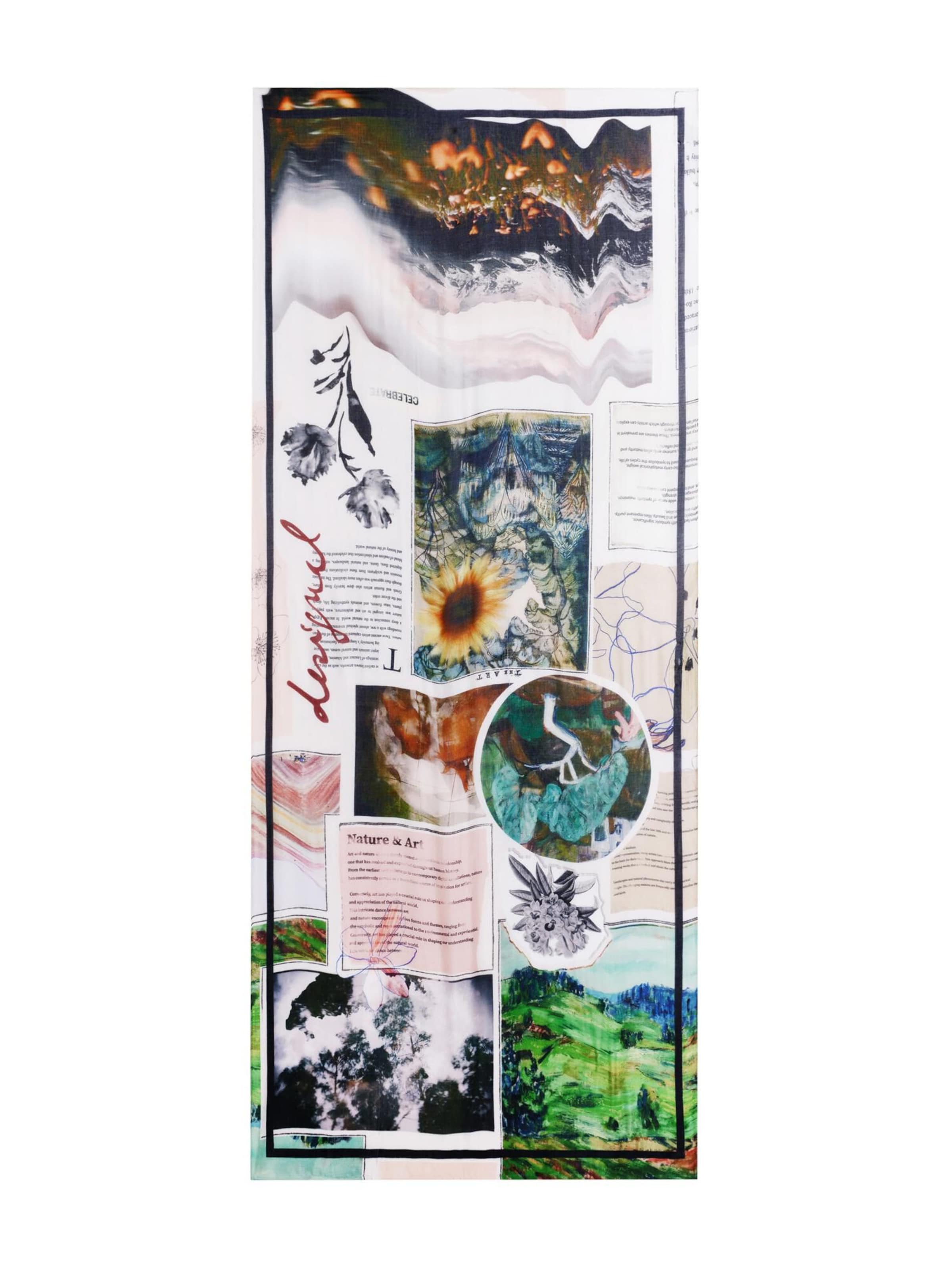 Fular de la Desigual pe mai multe culori: față