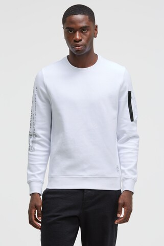 CAMP DAVID Sweatshirt in Weiß: Vorderseite