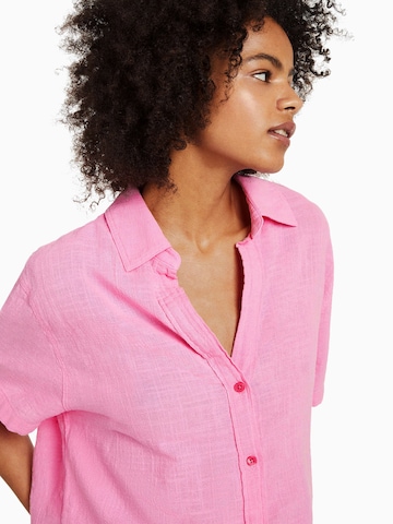 Bershka Bluse in Pink