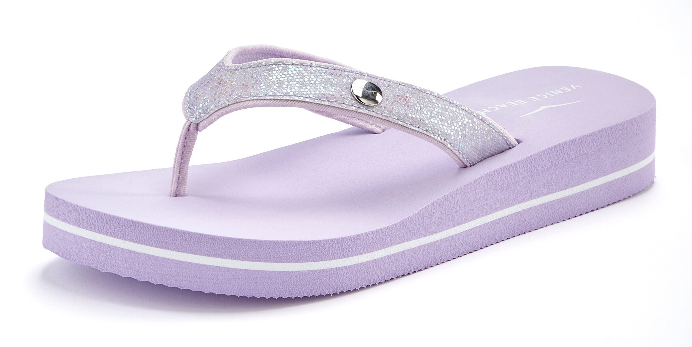 VENICE BEACH T-bar sandals in Purple: front