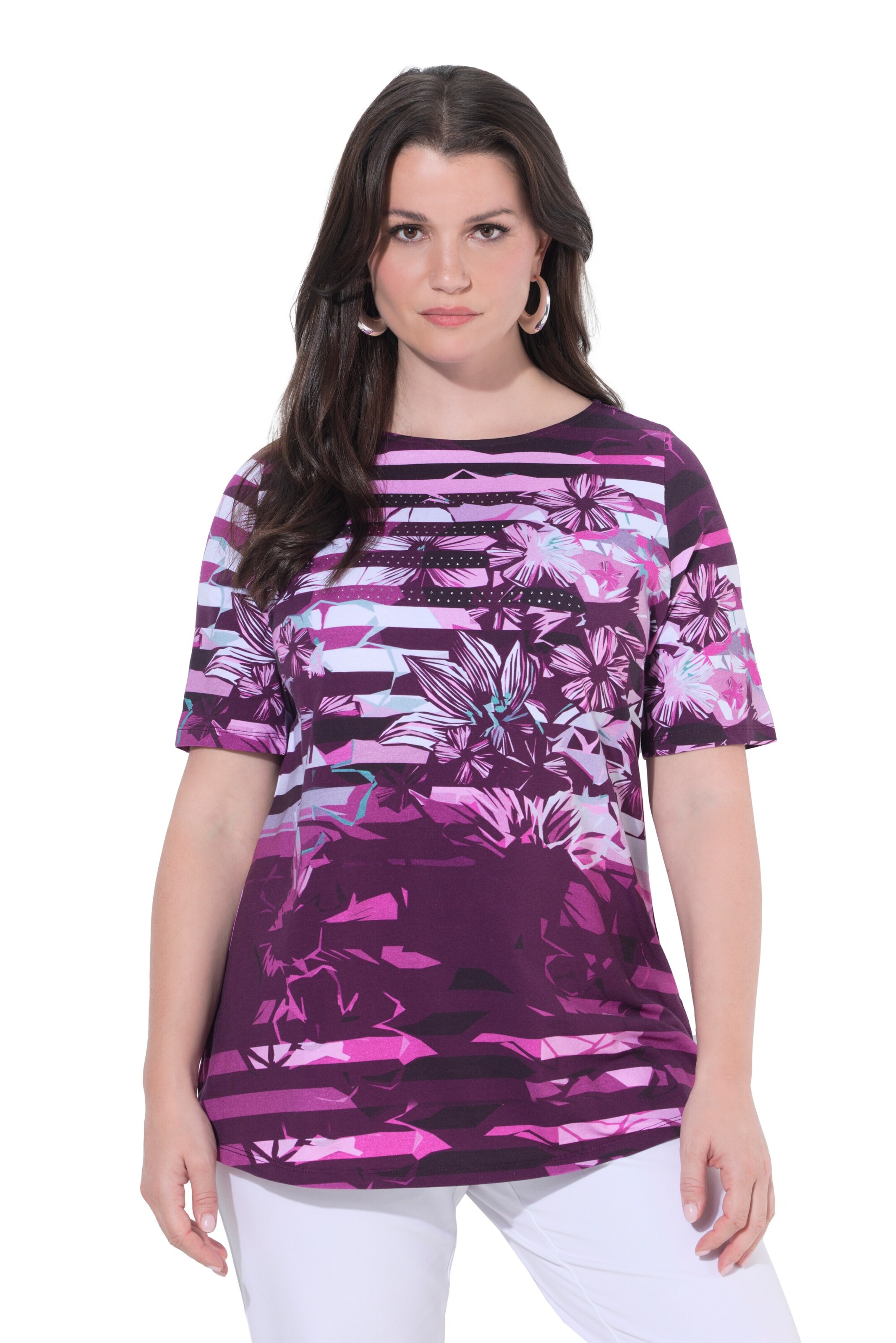 Ulla Popken Shirt in Lila: Vorderseite