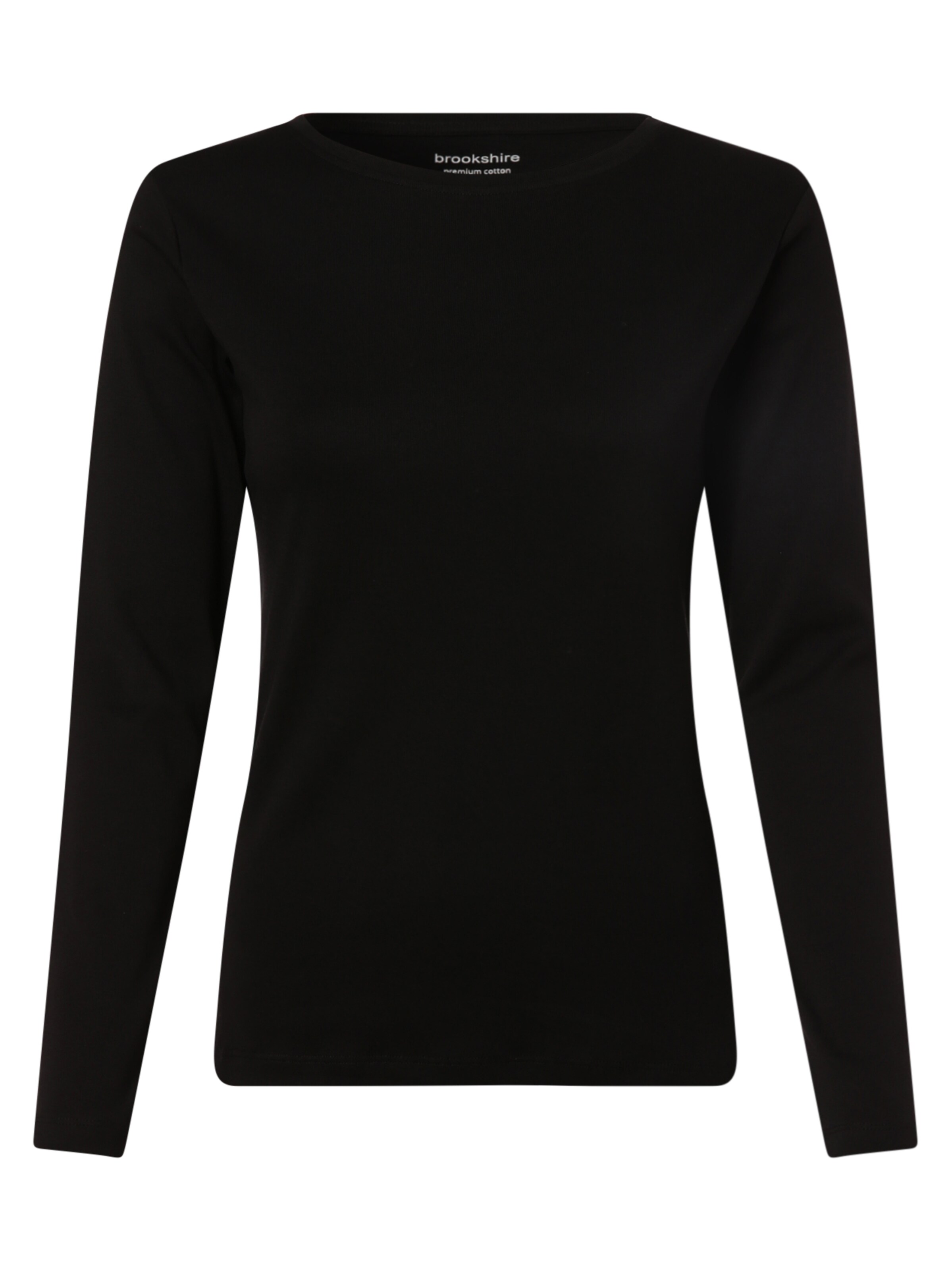 Brookshire Langarmshirt ' ' in Schwarz: Vorderseite