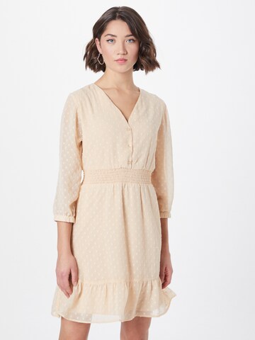 ABOUT YOU Jurk in Beige: voorkant