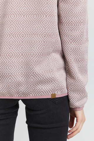 Oxmo Fleece Jacket 'Pebbles' in Pink