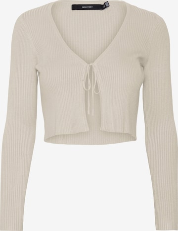 VERO MODA Gebreid vest 'GLORY' in Beige: voorkant