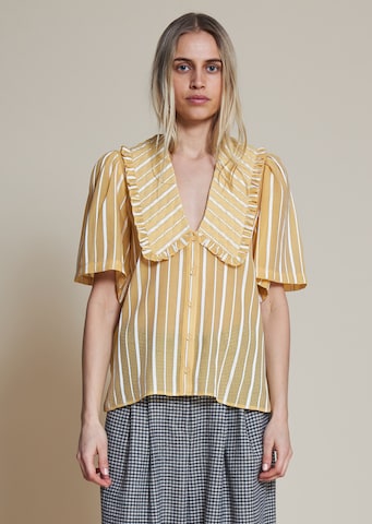 Camicia da donna 'Jeanie' di Stella Nova in giallo: frontale