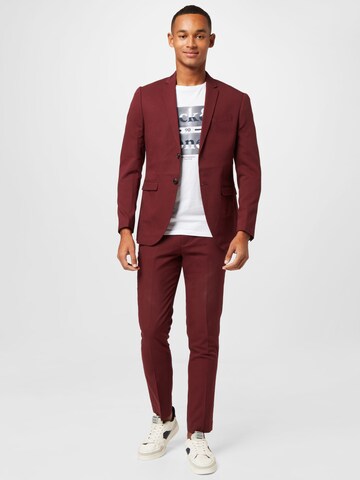 JACK & JONES Slimfit Anzug in Rot