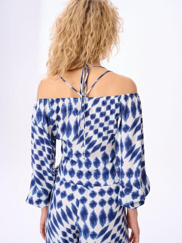Blue Shadow Blouse in Blue