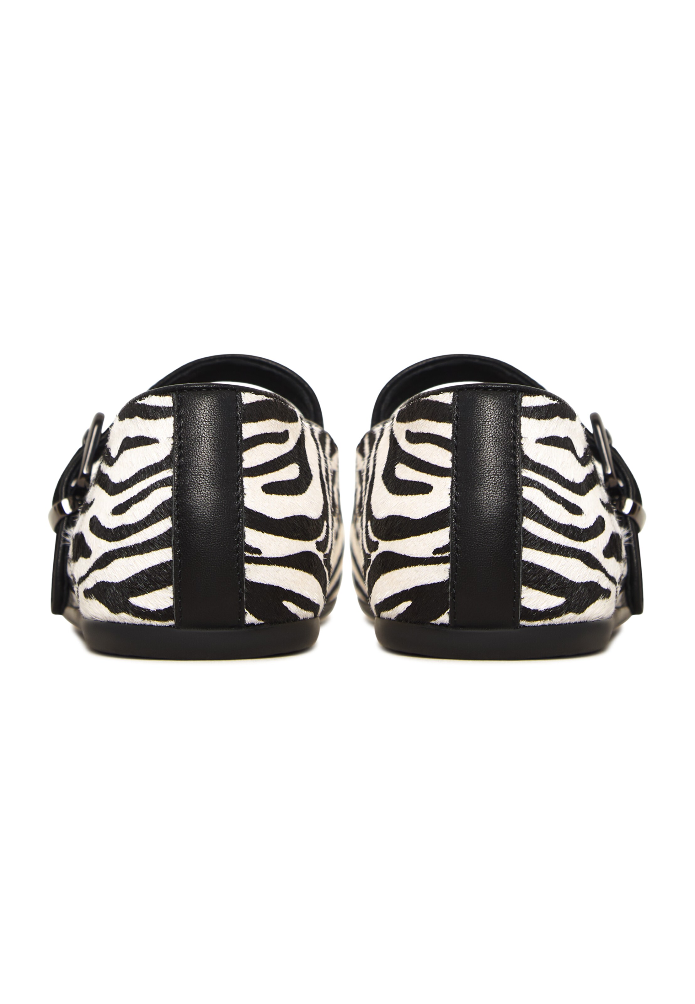 CESARE GASPARI Strap ballerina in Black