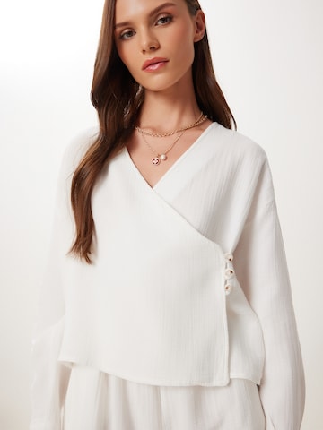 Happiness İstanbul Spodnie do garnituru w kolorze beżowy