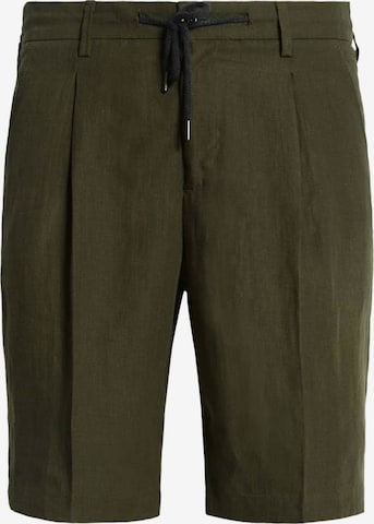 Regular Pantalon à pince Boggi Milano en vert : devant