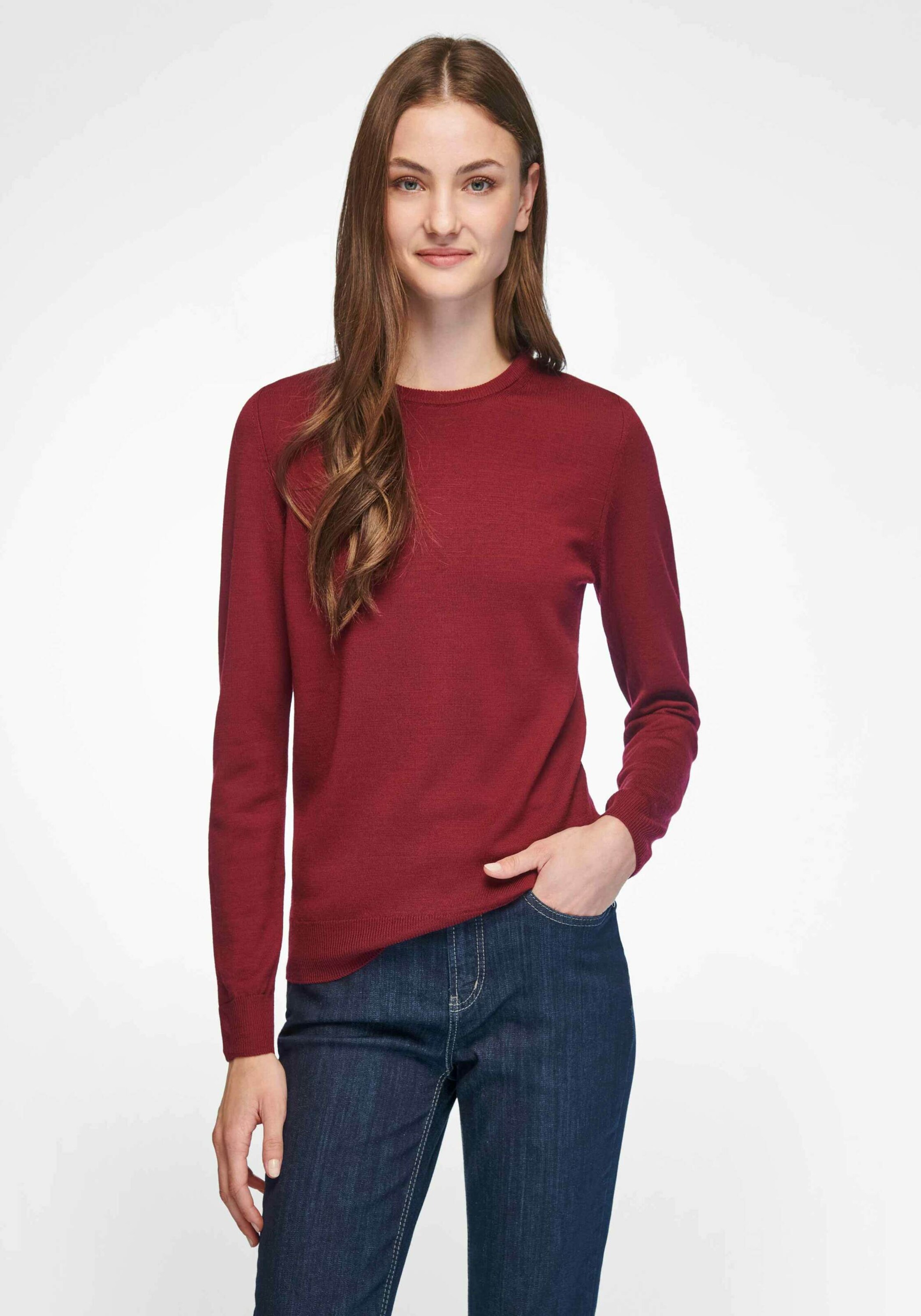 Frauen Große Größen Peter Hahn Pullover in Rot - TO73497 Frauen Große Größen Peter Hahn Pullover in Rot - TO73497