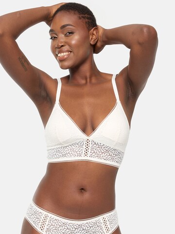 Triangle Soutien-gorge DIM en blanc : devant