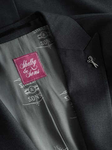 Shelby & Sons Regular Anzug 'Eltham' in Grau