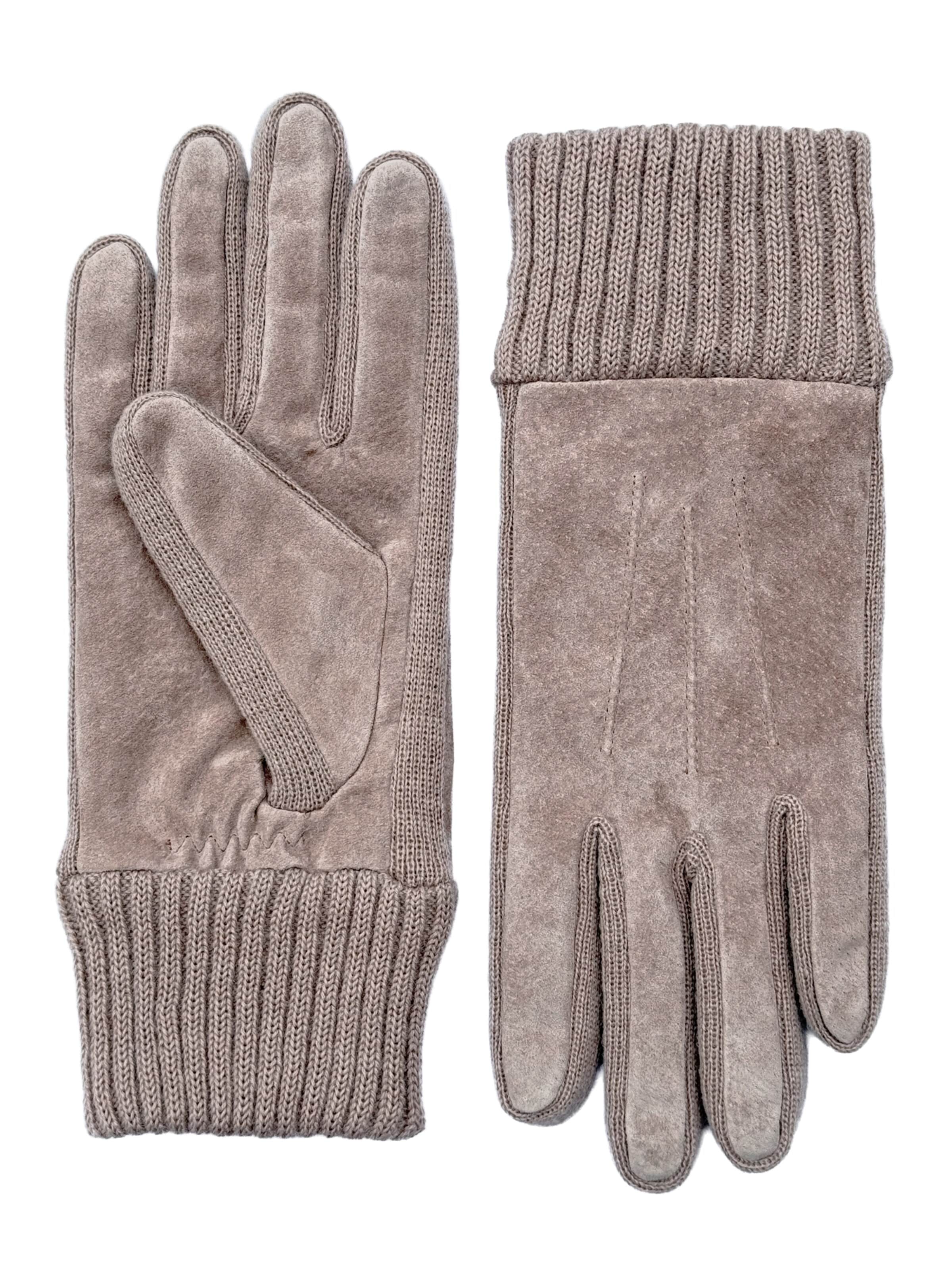 KESSLER Full Finger Gloves in Grey: front