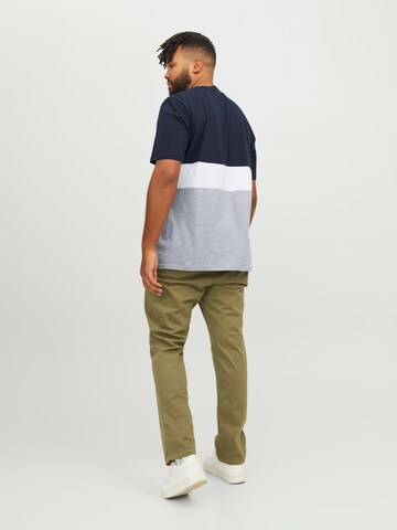 T-Shirt 'Reid' Jack & Jones Plus en bleu