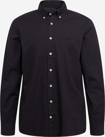 Hackett London Slim fit Button Up Shirt in Black: front