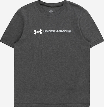 UNDER ARMOUR Sportshirt 'WORDMARK' in Grau: predná strana