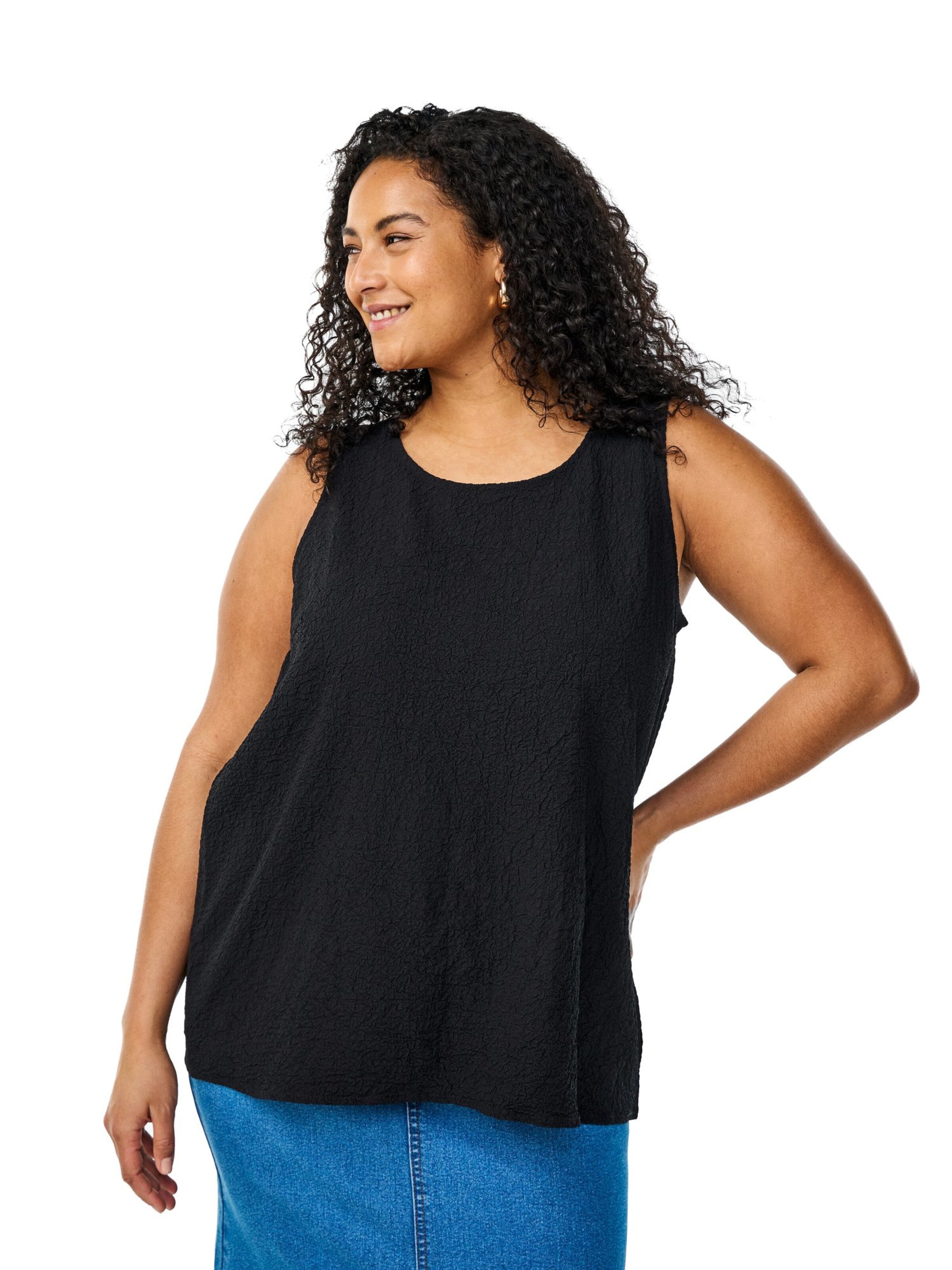 Flash by Zizzi Blusentop 'Fltracy' in Schwarz