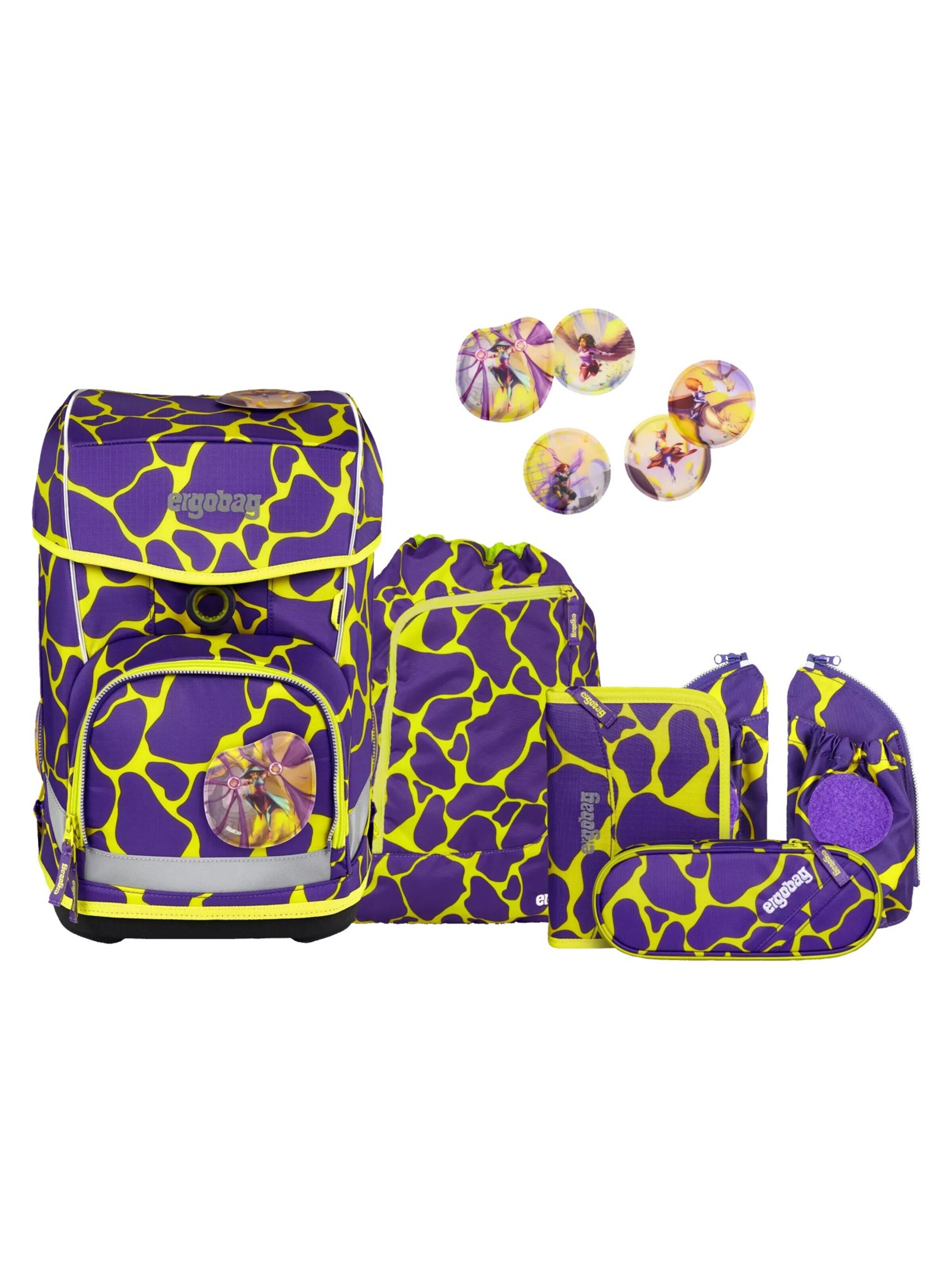 ergobag Rucksack 'Cubo light Set'‌‌ in Lila: Vorderseite