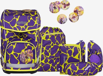 ergobag Backpack 'Schulranzen-Set cubo light Set' in Purple: front