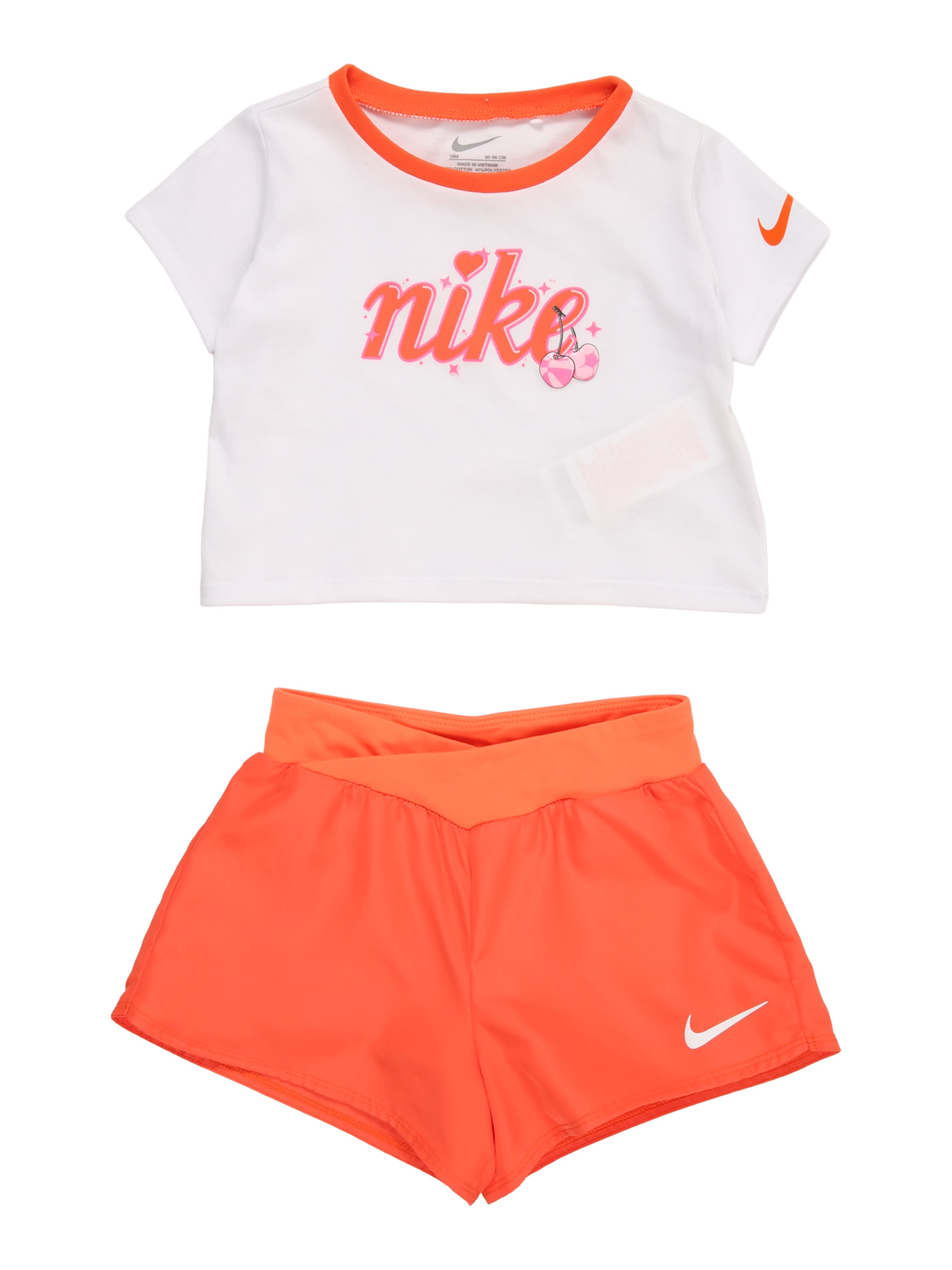 Nike Sportswear Set in Oranje: voorkant