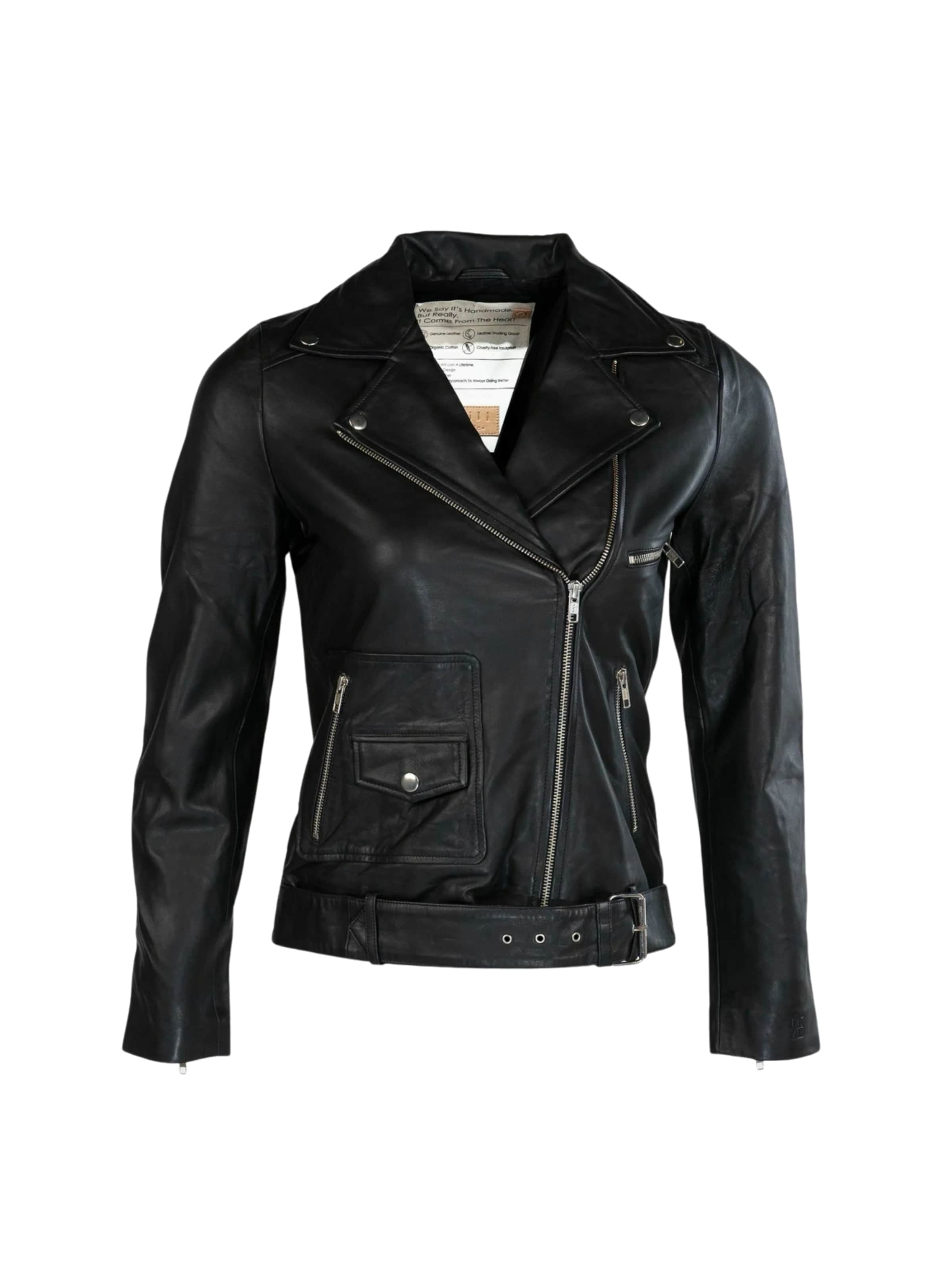 still Nordic Jacket ' Mira ' in Schwarz: Vorderseite
