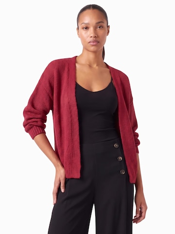 Cardigan 'VMMAYBE' VERO MODA en rouge : devant