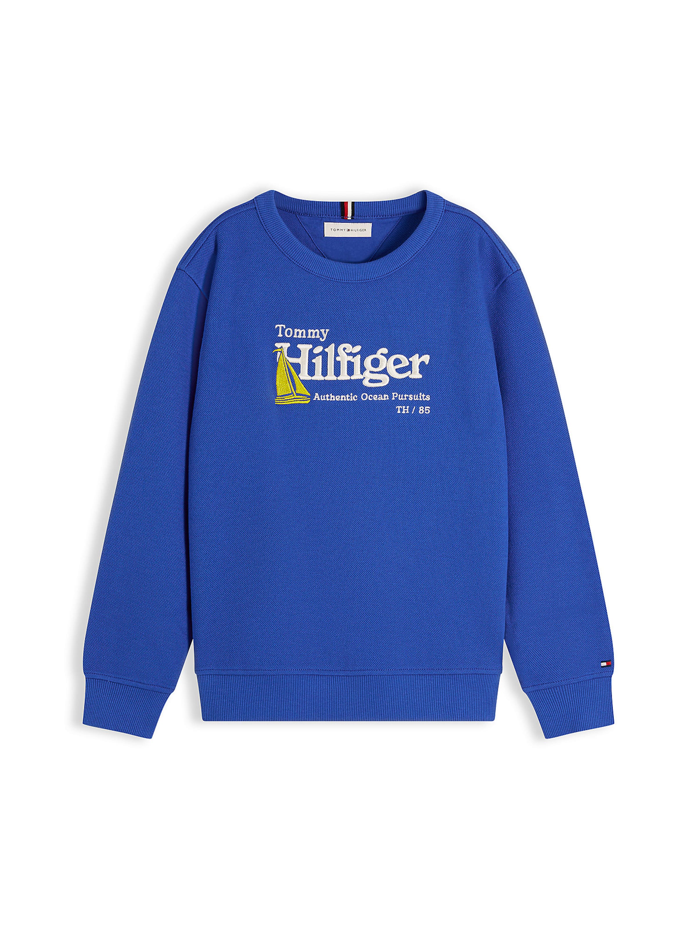 Sweat TOMMY HILFIGER en bleu : devant