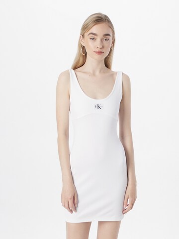 Calvin Klein Jeans Sukienka w kolorze biały: przód